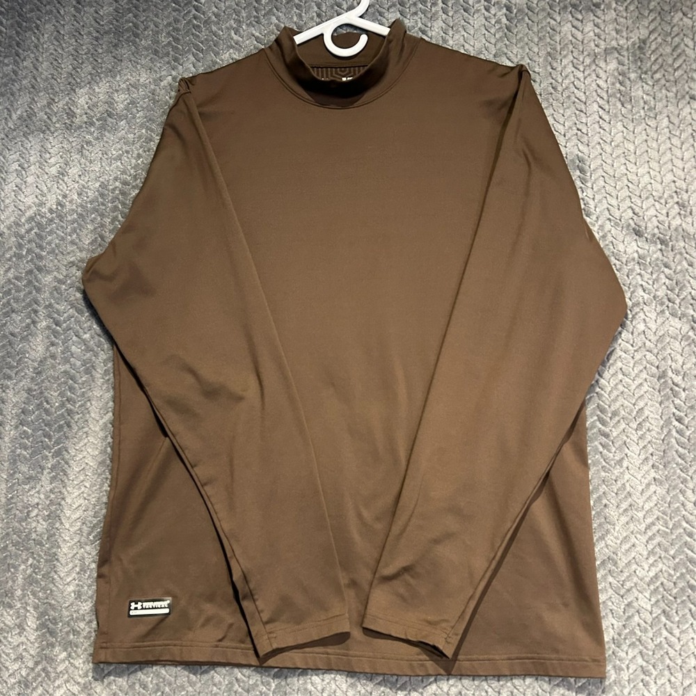Under Armour Tactical XL ColdGear Mock Neck Long Sleeve Shirt Thermal Baselayer